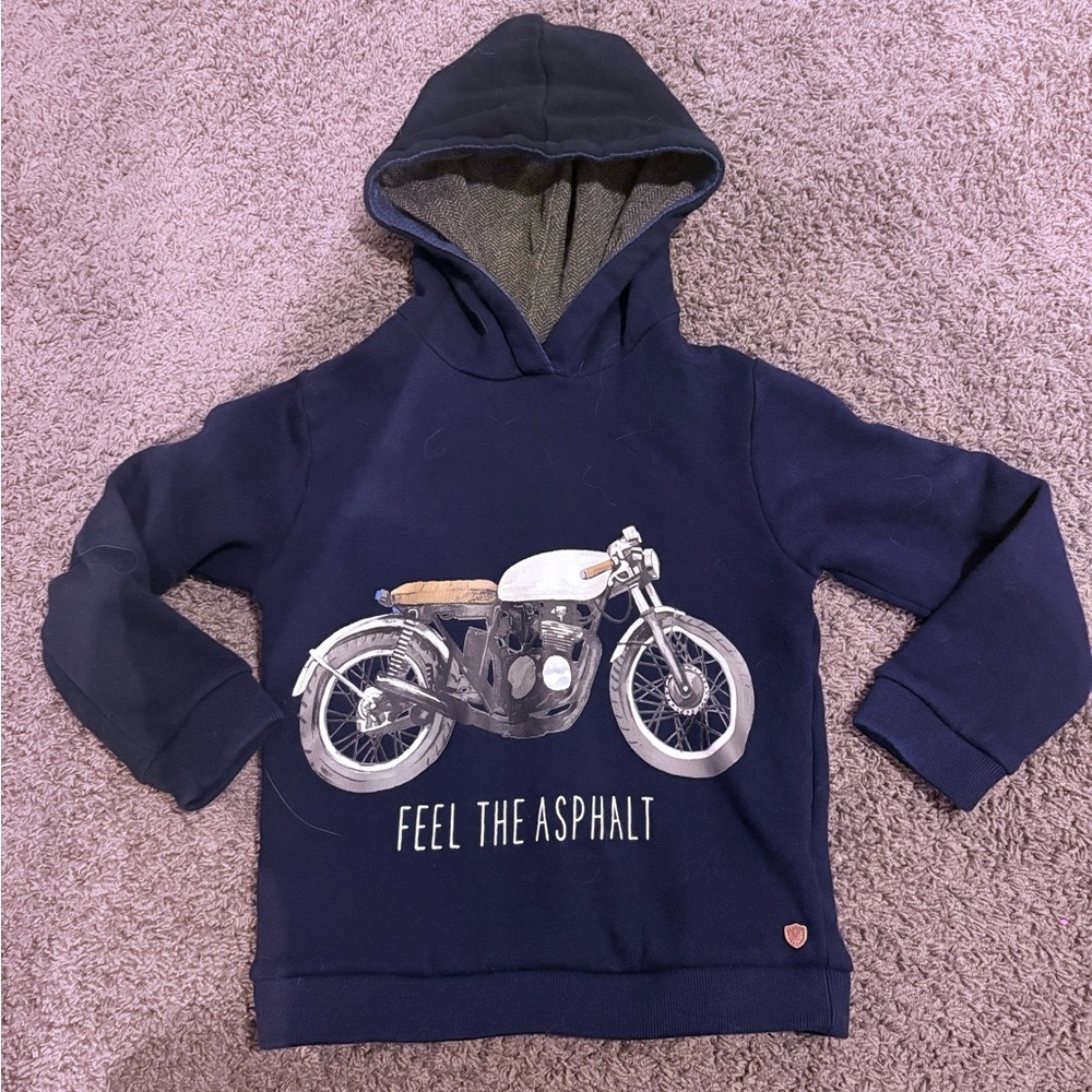 Boys Motorcycle Hoodie 6T